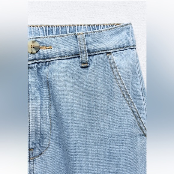 New ZARA High Waist Drawstring Cuff Joggers - Picture 5 of 6